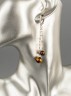Серьги из тигрового глаза "Карамель" 03-1751