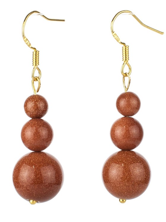 Серьги из авантюрина "Дарина" с9177