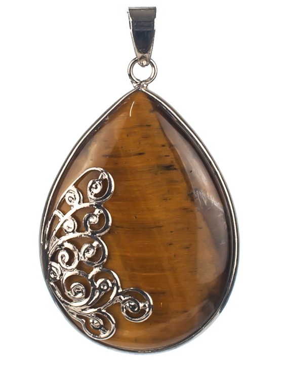 Кулон из тигрового глаза «Дивный сад» 01-593