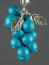 Подвеска "Виноград" иск.бирюза, пд-кам3603