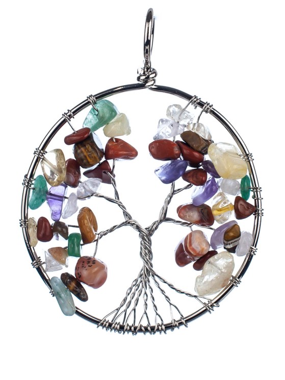 Кулон из самоцветов "Дерево Жизни" 01-535