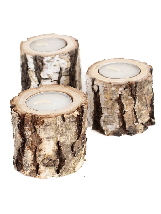 Подсвечник деревянный береза ТВ-1343