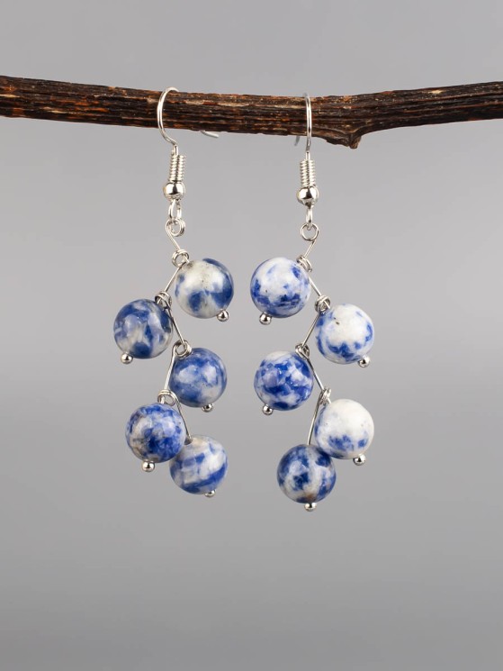 Серьги "Ёлочка" содалит с8320