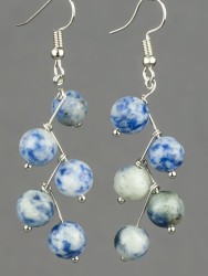 Серьги "Ёлочка" содалит с8320