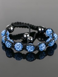 Браслет "Шамбала" Гематит, страз БП10760