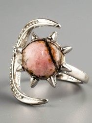 Кольцо из родонита "Мечта" 04-893