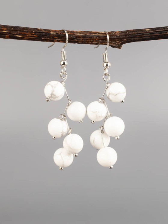 Серьги "Ёлочка" турквенит с8321