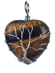 Кулон из тигрового глаза «Сердечко» 01-565