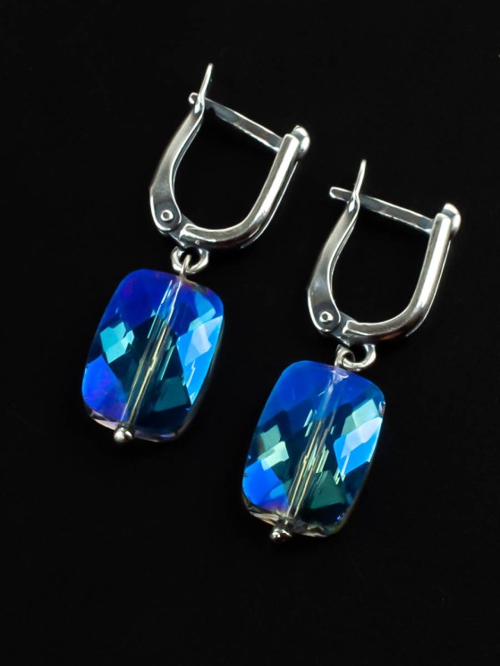 Серьги из ювелирного стекла "Праздник" 03-1250