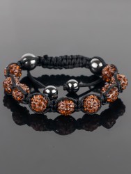 Браслет "Шамбала" Гематит, страз БП10766