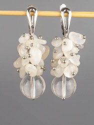 Серьги из адуляра "Мелодия" 03-1537