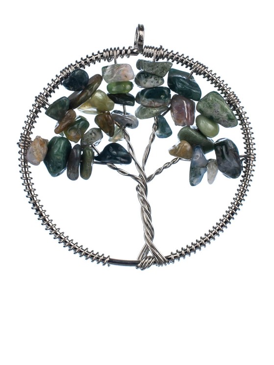 Кулон из яшмы "Дерево Жизни" 01-539