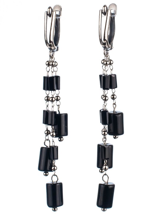 Серьги из агата "Карамель" 03-1323