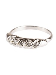 Кольцо с фианитами "Сказка" 04-627