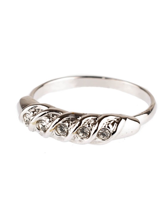 Кольцо с фианитами "Сказка" 04-627