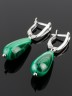 Серьги из малахита "Адажио" с8852