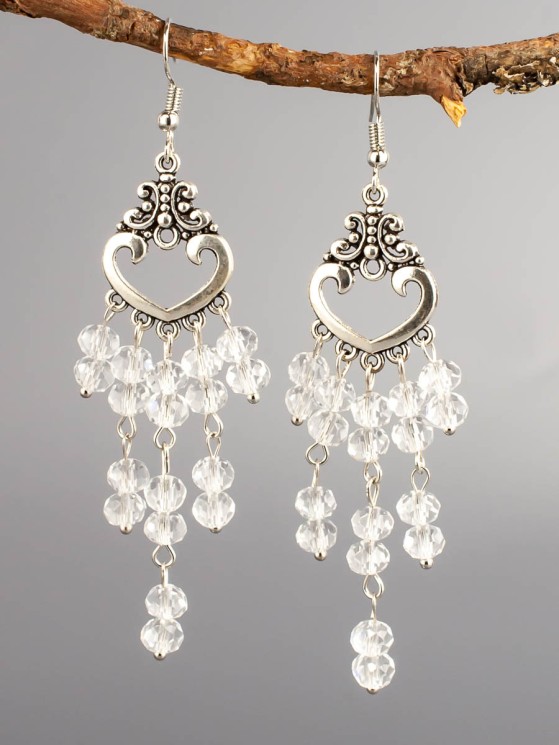 Серьги из хрусталя "Дакота" 03-1487