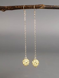 Серьги со стразами "Каскад" 03-1725