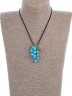 Колье из им. бирюзы "Виноград" пд-0935