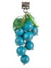 Колье из им. бирюзы "Виноград" пд-0935