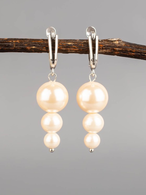 Серьги из жемчуга майорка "Капель" с9183