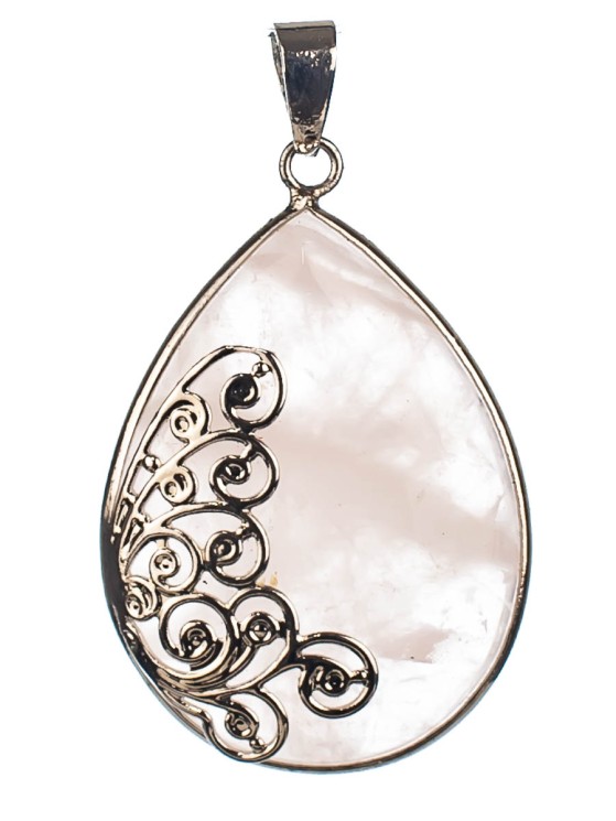 Кулон из розового кварца «Дивный сад» 01-599