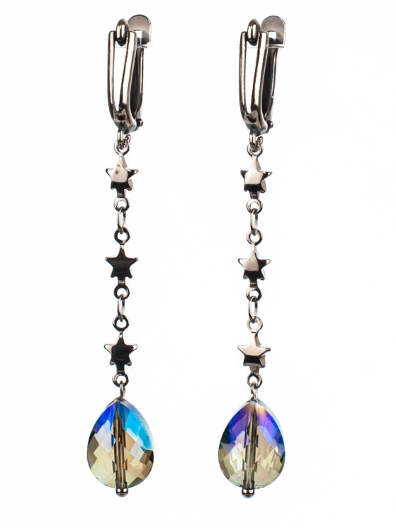 Серьги из ювелирного стекла "Праздник" 03-1251