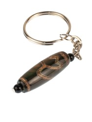 Брелок из агата "Дзи Золотой Лотос" БРК-903