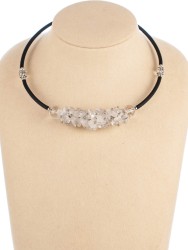 Колье из горного хрусталя "Мелодия" 01-744