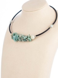 Колье из амазонита "Мелодия" 01-446