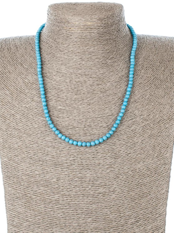 Бусы из иск. бирюзы «Классика 4» П11077