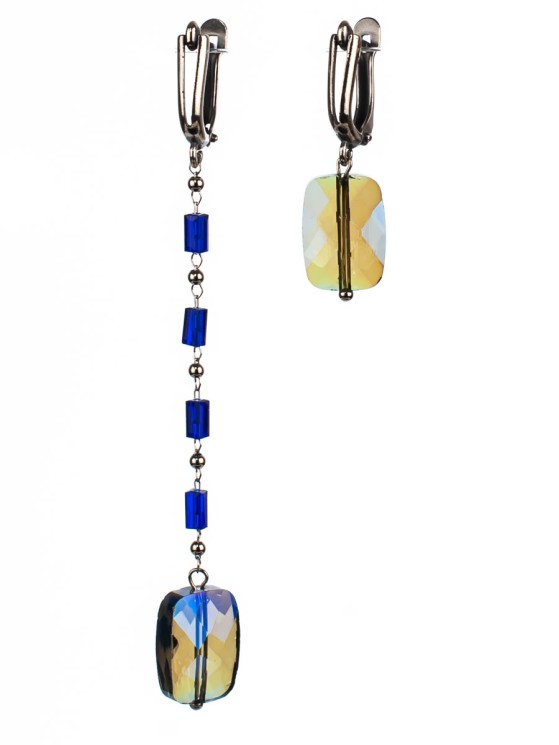 Серьги из ювелирного стекла "Праздник" 03-1252