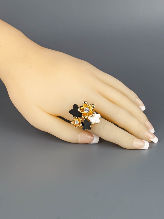 Кольцо из бижутерного сплава "Райский сад" 04-629