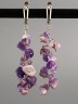 Серьги из аметист "Веточка" 03-1489
