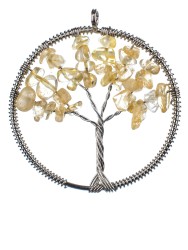 Кулон из цитрина "Дерево Жизни" 01-542