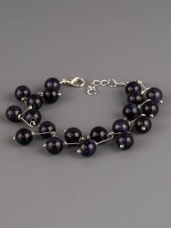 Браслет из авантюрина "Ёлочка" 02-1126