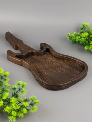 Тарелка из дерева дуб 16,5-34 см "Гитара" 54-183