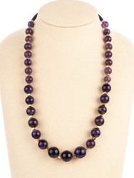 Бусы из аметиста «Восторг» 01-692