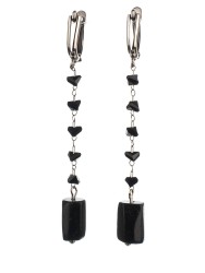 Серьги из агата "Карамель" 03-1328