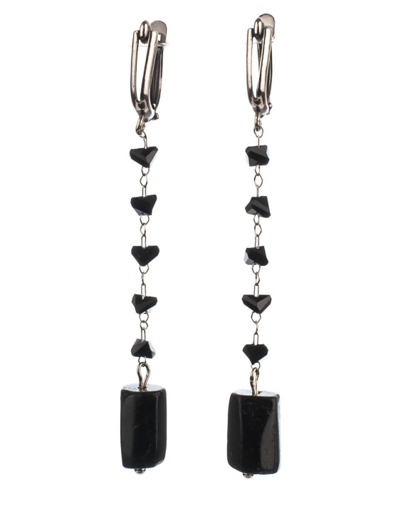 Серьги из агата "Карамель" 03-1328