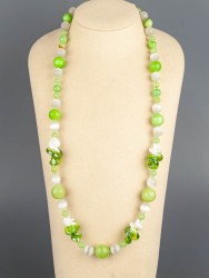 Бусы из оникса "Весенняя прохлада" 10-028