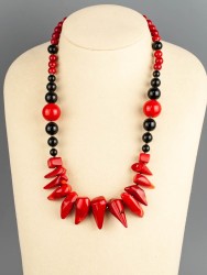 Бусы из коралла "Фламенко" 10-100