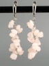 Серьги из розового кварца "Веточка" 03-1491