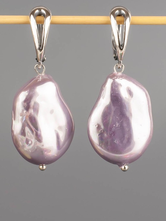 Серьги из перламутра "Настроение" 03-1526