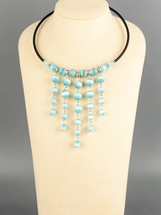 Колье из кошачьего глаза "Красотка" 01-1263