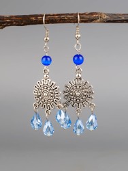 Серьги из хрусталя "Восток" 03-1728