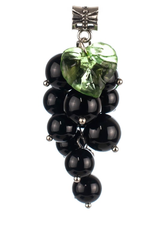 Колье из агата "Виноград" пд-0939