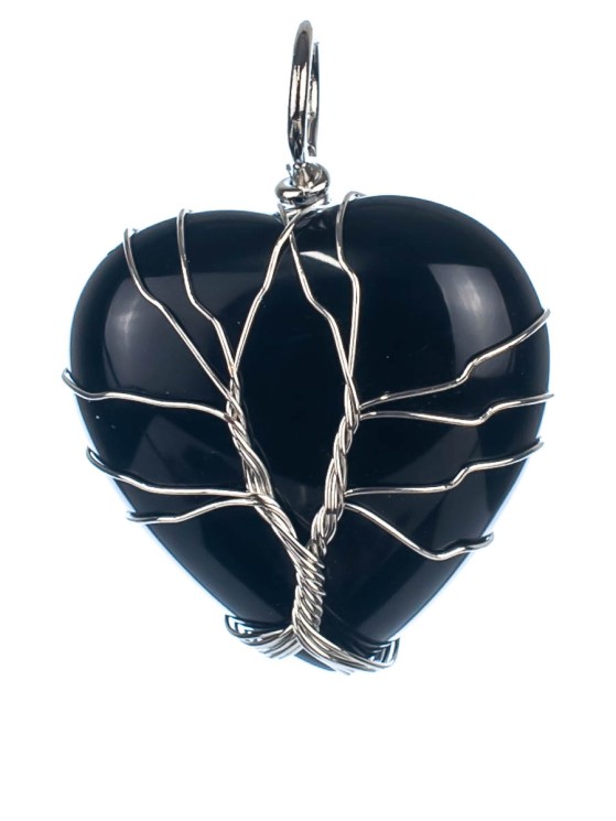 Кулон из агата «Сердечко» 01-570