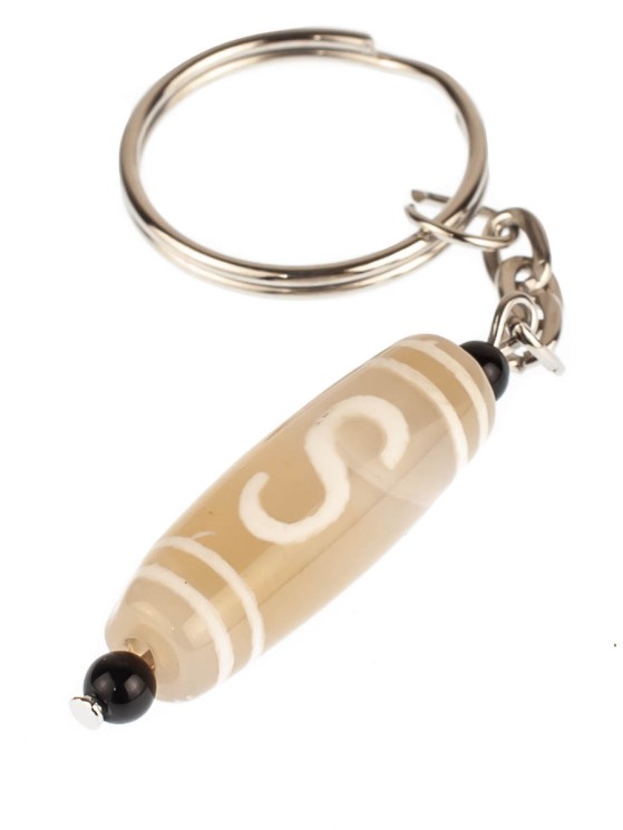 Брелок из агата "Дзи Денежный Крючок" БРК-907