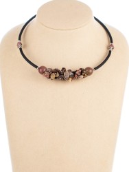 Колье из родонита "Мелодия" 01-748